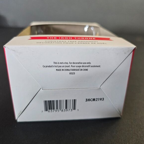 NIB Hallmark Iron Throne Ornament, House of the Dragon Game of Thrones Christmas - Picture 3 of 4